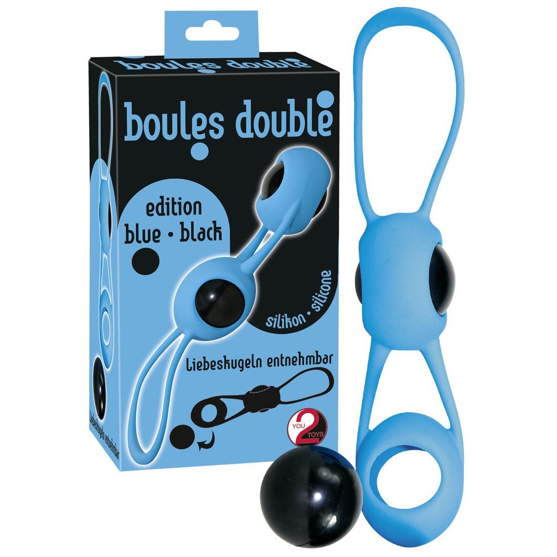 You2Toys  -  Boules  Double  Blue-Black 