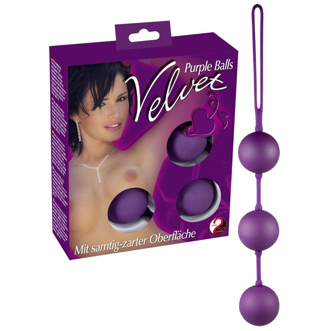  You2Toys  -  Velvet  Purple  Balls  3er  Liebeskugeln 