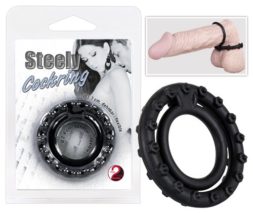  You2Toys  -  Steely  Cockring  black 
