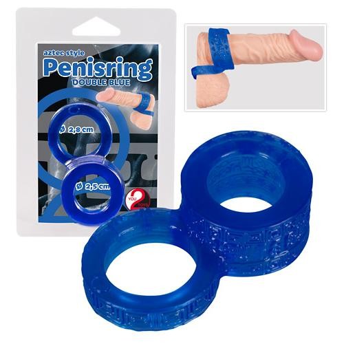  You2Toys  -  Penisring  double  blue 