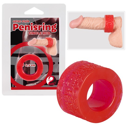  You2Toys  -  Penisring  single  red 