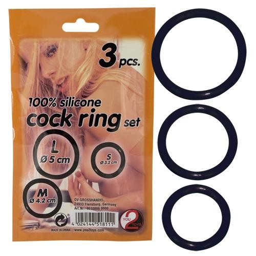  You2Toys  -  Silicone  cock  ring  set  3  pcs 