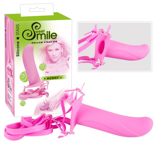  Smile  -  Strap-On  hollow  pink 