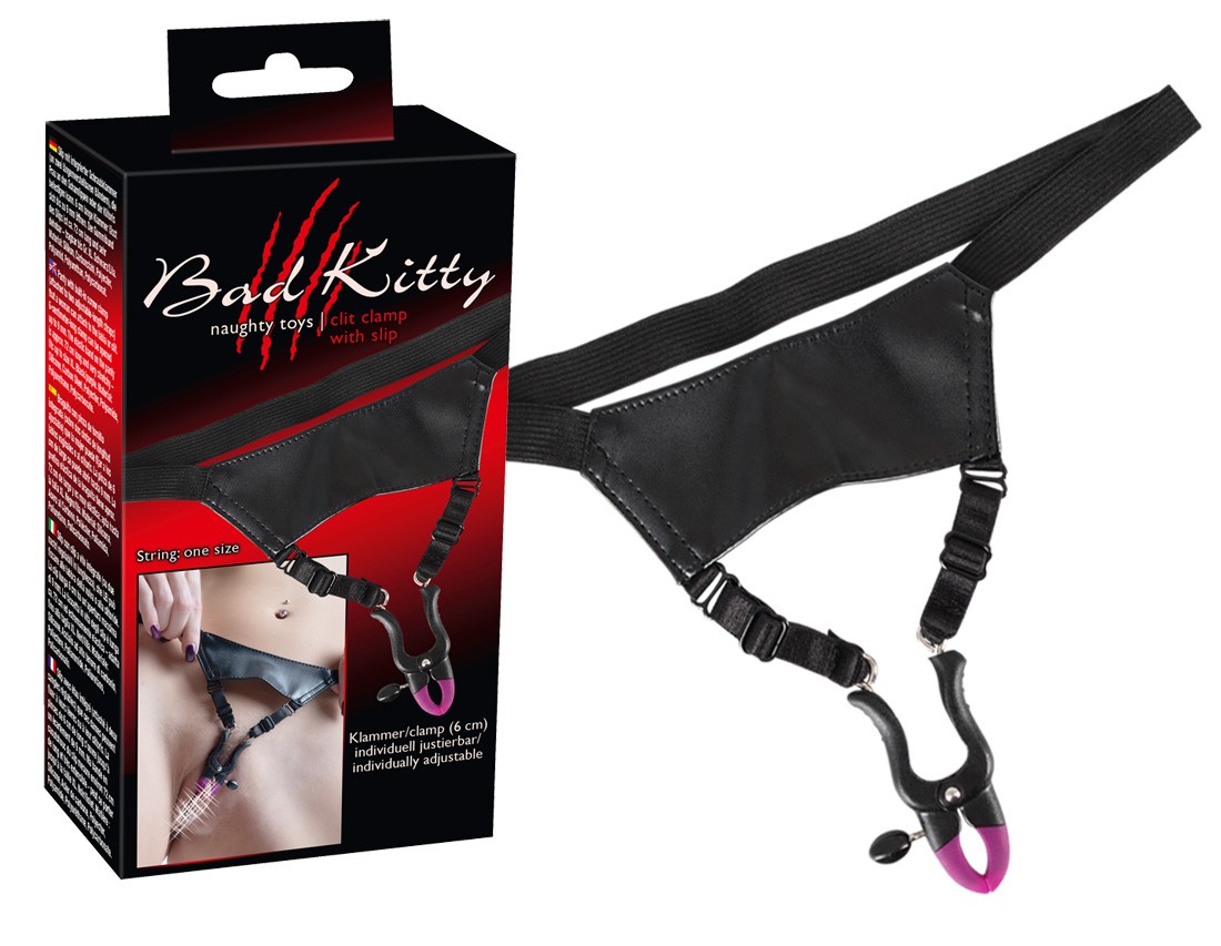  Bad  Kitty  -  BK  silicone  clit  clamps  +  pant  -  Slip  mit  Klammer 