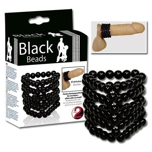  black  beads  cockring 