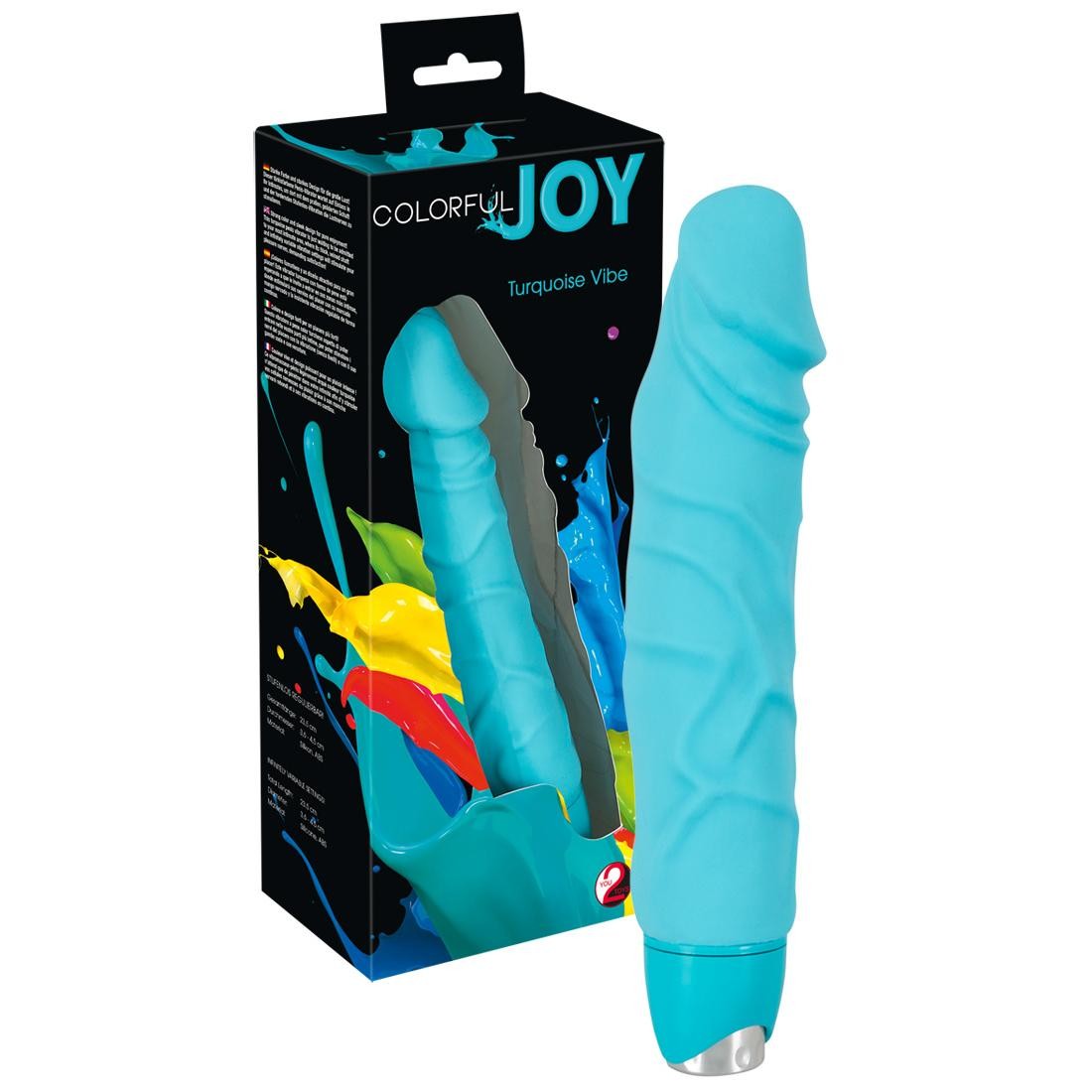  You2Toys  -  Colorful  Joy  Turquoise  Vibe  -  Vibrator 