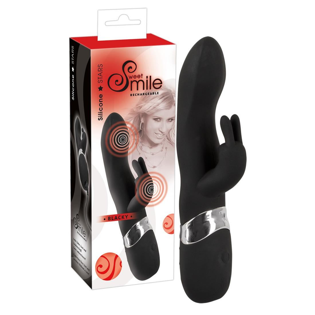  Sweet  Smile  -  Sweet  Smile  Blacky  USB  -  Vibrator  mit  Klitorisreizer 