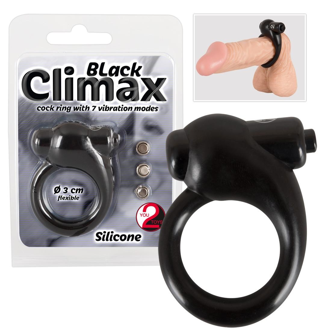  You2Toys  -  Black  Climax  Cock  Ring  Vibrati  -  vibrierender  Penisring 