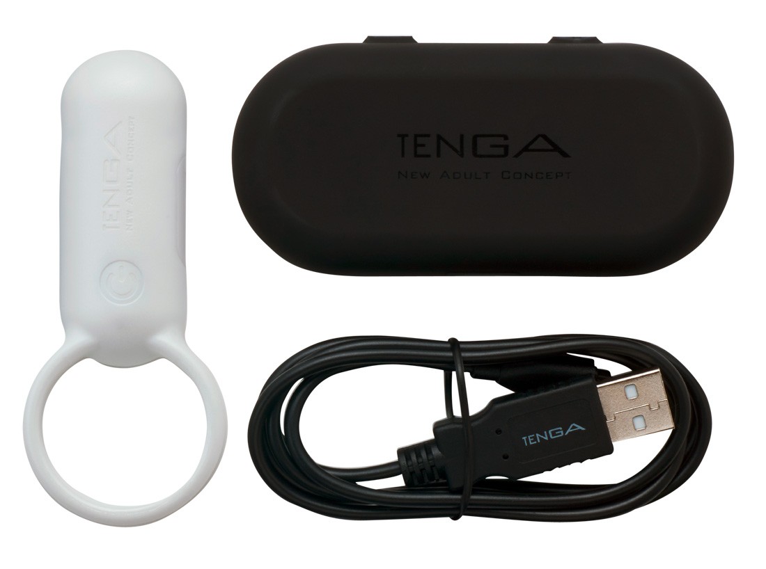  TENGA  -  Tenga  Smart  Vibe  Ring  White  -  Vibrator 