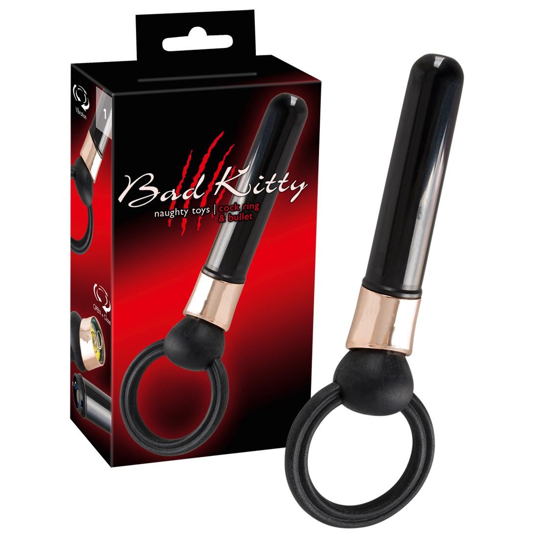  Bad  Kitty  -  BK  Cock  ring  &  bullet  -  Penisring  mit  Vibrator 