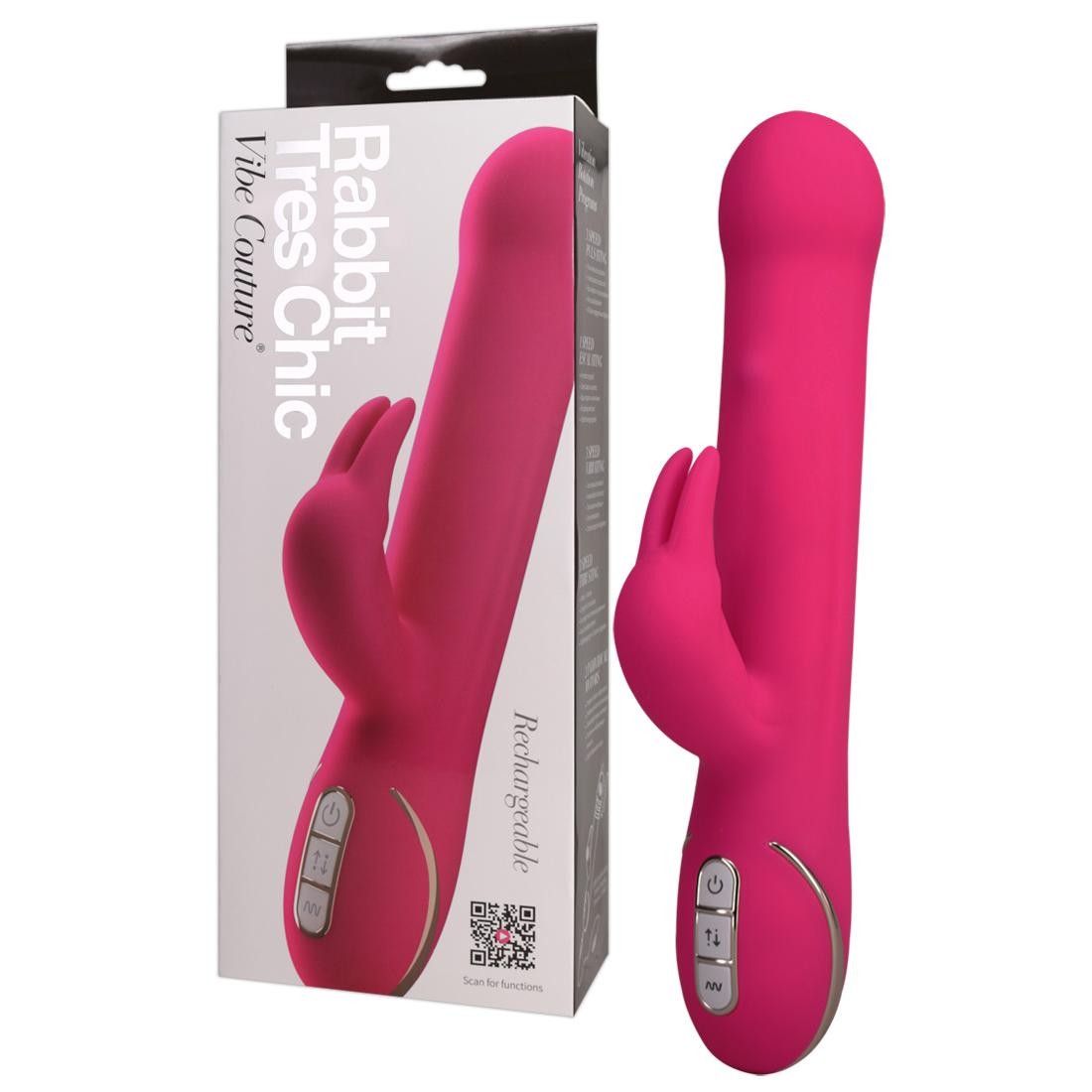  Vibe  Couture  -  Rabbit  Tres  Chic  Pink  -  Vibrator  mit  Klitorisreizer 