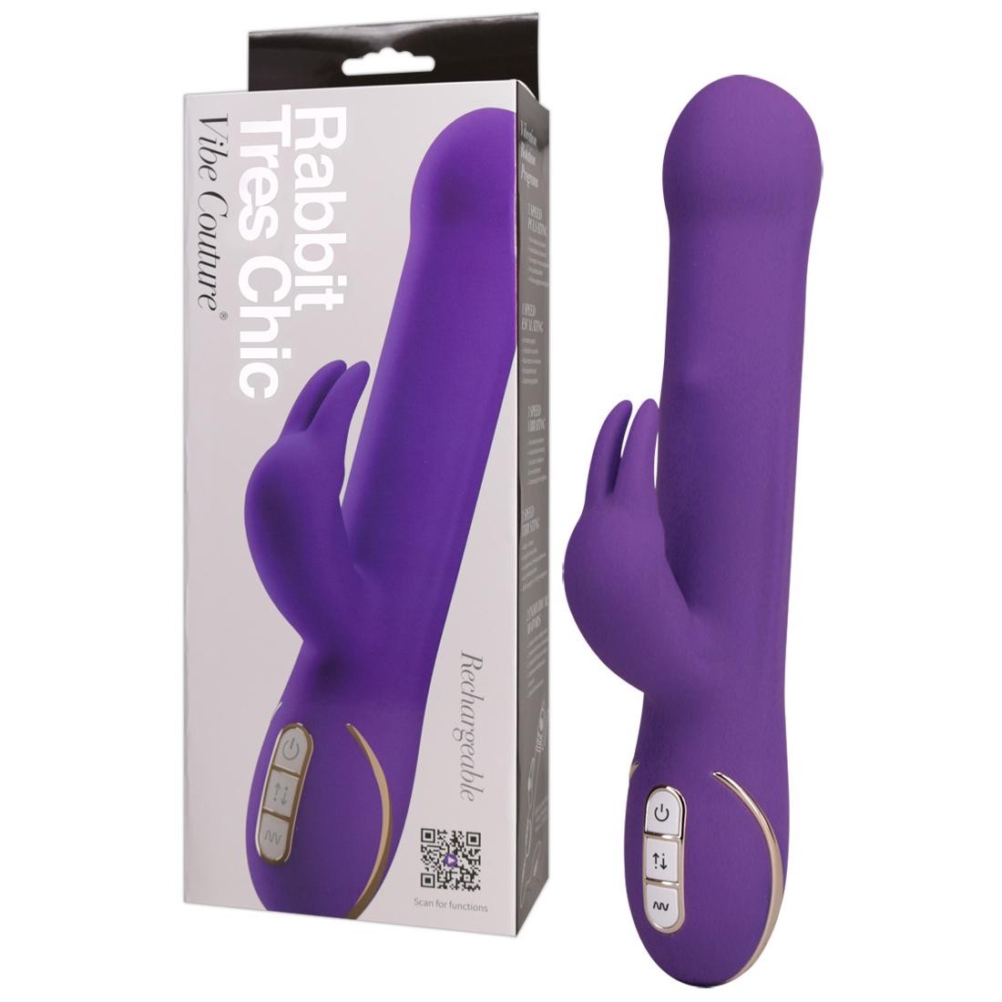  Vibe  Couture  -  Rabbit  Tres  Chic  Purple  -  Vibrator  mit  Klitorisreizer 