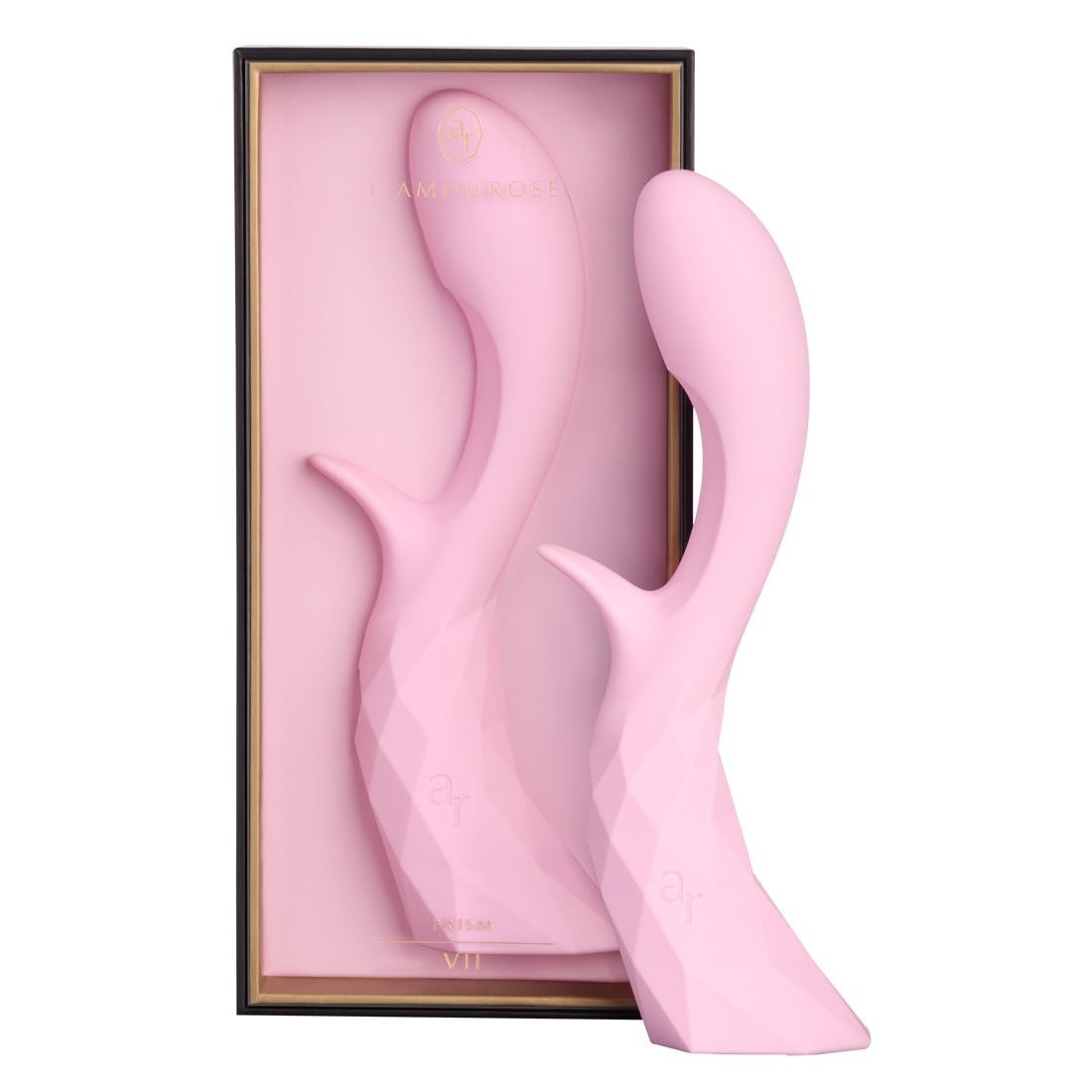  L´AMOUROSE  -  PRISM  VII  Blush  -  Vibrator  mit  Klitorisreizer 