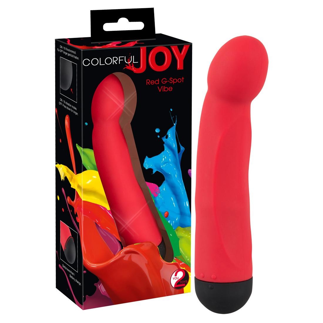 You2Toys  -  Colorful  Joy  Red  G-Spot  Vibe  -  Vibrator 
