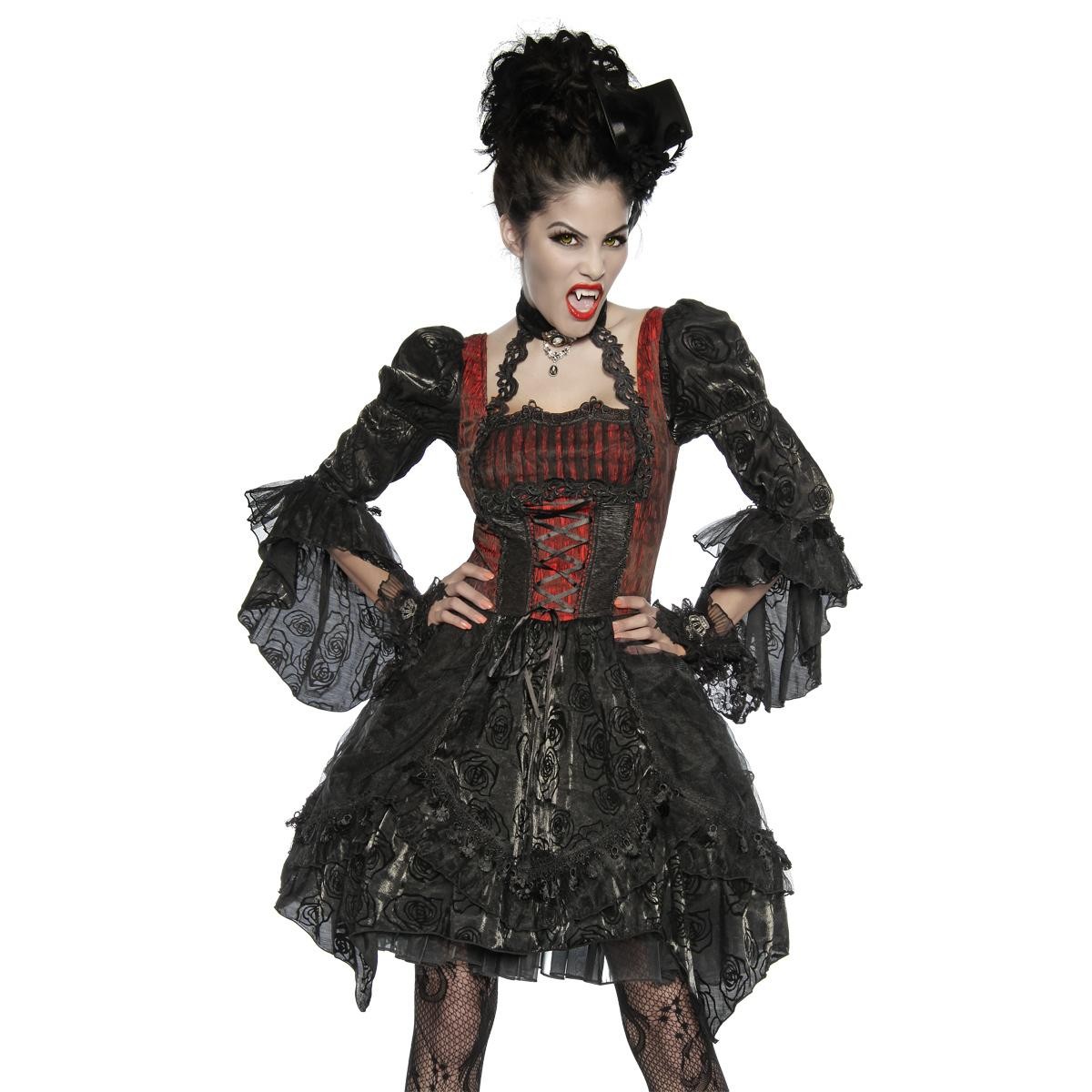  Premium  Vampir-Kostüm  -  schwarz/rot 