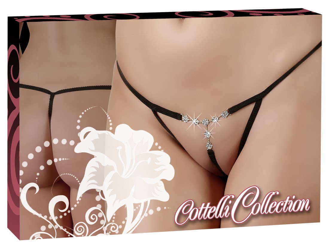  Cottelli  Collection  -  String  ouvert  Strass 
