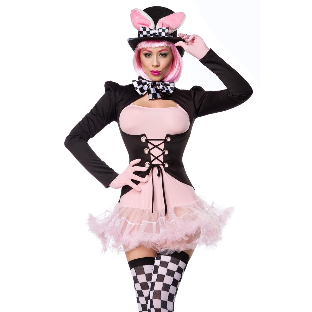  Mask  Paradise  -  Pink  Rabbit  Kostümset  -  schwarz/weiß/rosa 