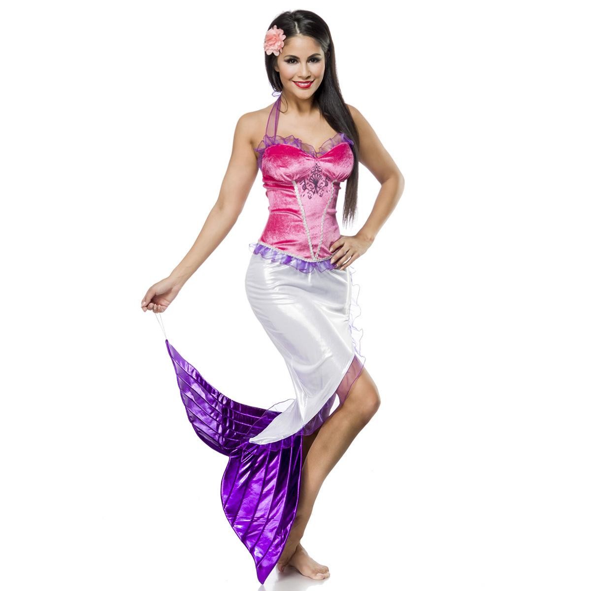  Mermaid  Kostüm  -  pink/silber 