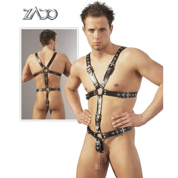 Leder  Herren  Riemenbody