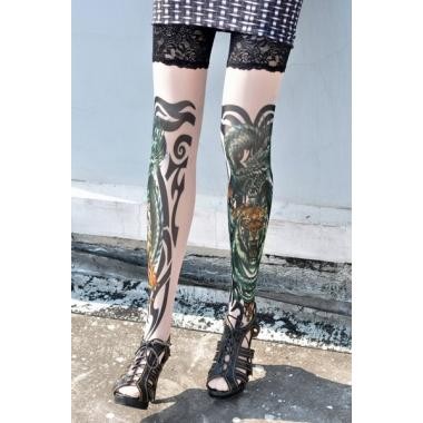  Tiger  and  Dragon  -  Tattoo  Stockings 